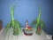 Lot of 2: Whimsical Faux Trees with Song Birds and Chambord Collection Fiber Optic Lighthouse