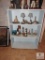 Wood Bookshelf Painted Light Blue - Shelf Only Contents NOT Included