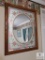Framed Mirror with Stained Glass Look & Garden Cottage Print
