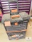 Lot of (2) Black & Decker Toolboxes rolling Tool Chest with Assorted Hand Tools