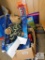 Lot assorted Toys Keyboard, Amusement Park, Military Bear, & Toy Tools