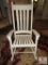 White Wood Rocking Chair Indoor or Outdoor