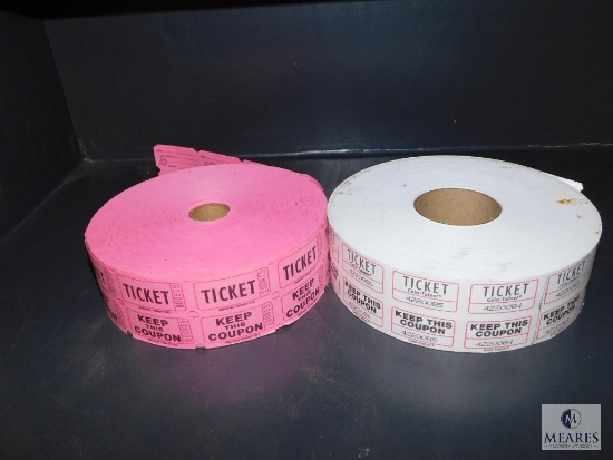Lot of 2: Ticket Rolls - Double Tickets for Drawings