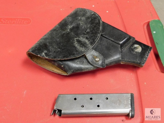 Lot Leather Holster & Pachmayer 1911 .45 ACP Magazine