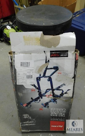 Allen 2-Bike Trunk Mounted Carrier Rack & Shop Barstool