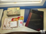 Lot New Stationary Set, Binders, Notebook, and 3M Command Hooks