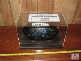 Carolina Panthers Signed Lithograph Football with Case