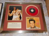 Elvis Presley The King of Rock and Roll Framed Picture and Album