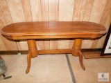 Wood Oval Couch or Entry Table