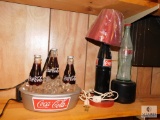 Lot Coca-Cola Lamps and Table top Fountain