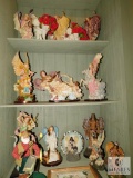 Large assortment Shelf lot of Angel Figurines and Decorations