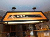 MGD Miller Genuine Draft Beer Advertising Pool Table Light