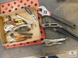 Lot Various Hand Tools Pliers Channel locks Vise Grip