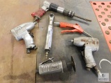 Lot Various Air Tools Impact Wrench, Die Grinders, Air Nozzle, Nut Runner