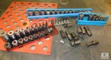 Lot Various Sockets Mac Snap-On and Cornwell brands + assorted Swivels