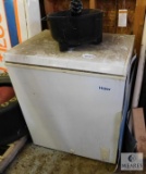 Haier Deep Freezer 5.0 cubic Ft Capacity & Vintage Metal Cauldron and Grease Gun