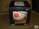 New Nike Clemson Tigers Autographed Basketball Brad Brownell