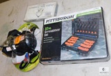 New Pittsburgh 32 pc Screwdriver Set & Portable Small Air Compressor