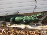 Large Alligator Concrete Garden Yard Decoration and Boy and Girl Water Fountain
