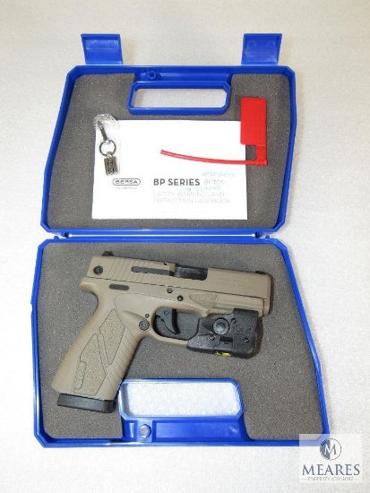 Bersa BP9CC FDE 9mm Semi-Auto Pistol w/ TLR-6 Laser Light