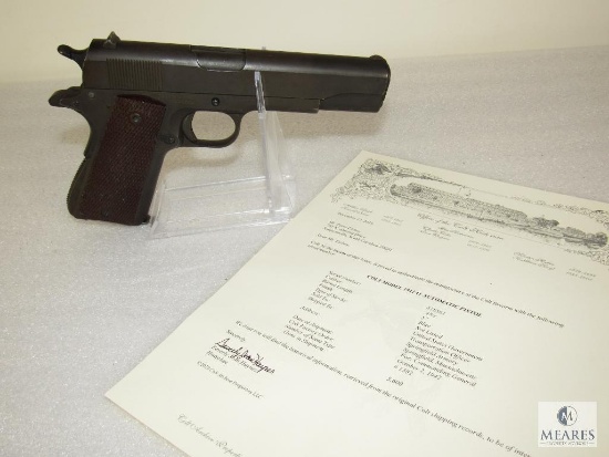Colt US Army Commanding General's 1911 A1 .45 Semi-Auto Pistol w/ Colt Archive