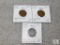 Lot (3) 1913 Error Lincoln Cents Retained Planchet Peel, Cuds, Diebreak