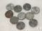 Lot of 10: 1943 P&D WWII Steel wheat cents