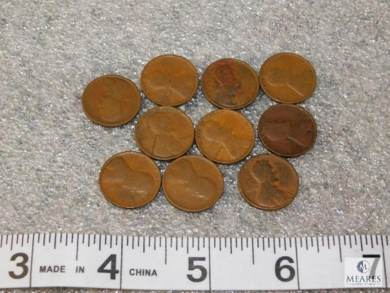 Lot (10) 1910 Lincoln Cents