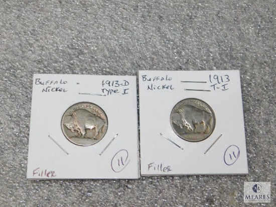 1913 Type I & 1913-D Type 1 Buffalo Nickels Fillers