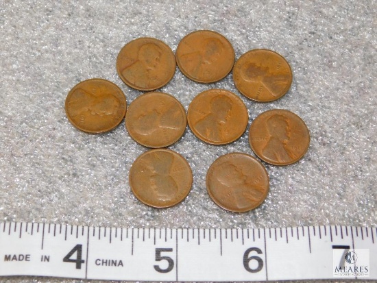 Lot (9) 1911 Lincoln Cents