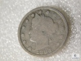 1883 Liberty V Nickel with cents key date