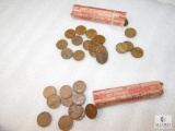 Two Rolls of Wheat Cents