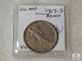 1917-S Reverse Walking Liberty half Dollar