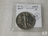 1937-S Walking Liberty half dollar