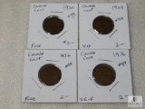 1920, 1929, 1932, 1936 Canada Cents