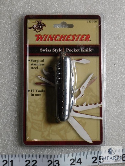 New Winchester Swiss Style Pocket Knife 48364W