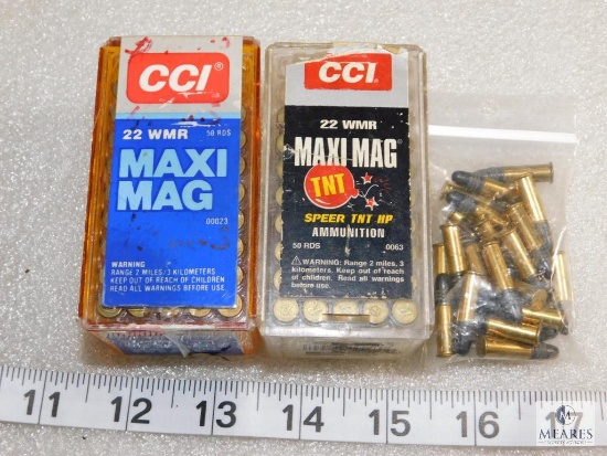 Lot Approximately 80 Rounds CCI .22 WMR Maxi Mag & 20 Rounds .22 LR