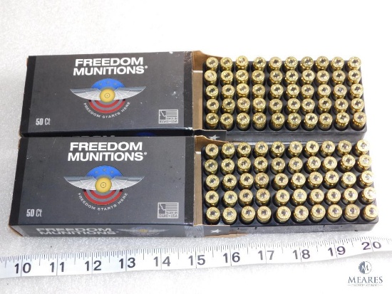 100 Rounds Freedom Munitions 9mm Luger 115 Grain RN