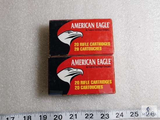 40 Rounds American Eagle .223 REM 55 Grain FMJ Boat Tail Ammo
