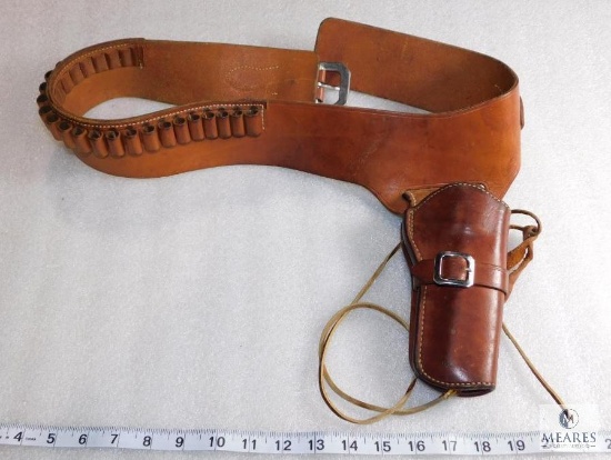 Bianchi Leather .44 Mag Caliber Belt 36"-40" with Holster #1898H Large SA