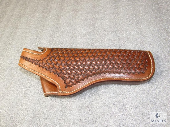 Herndon leather thumb break holster fits 4" S&W 10,14 and similar revolvers
