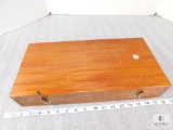 Early vintage Smith and Wesson wooden presentation case for 8 3/8