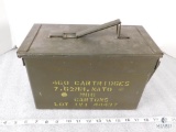 Empty military ammo container