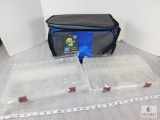 3700 Size tackle bag with two clear plano assortment containers