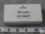 50 rounds 380 Auto 100 RNFP