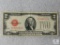 Series 1928-G US small size $2 red seal note