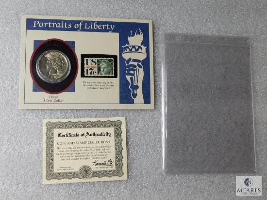 Portraits of Liberty presentation set with 1923 Peace dollar