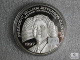 One-half pound of .999 pure silver - Bill Clinton 2nd Inauguration