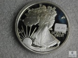 One=pound of fine silver - Silver Eagle design