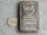 Silver Towne - Five Troy ounce ingot - .999 fine silver